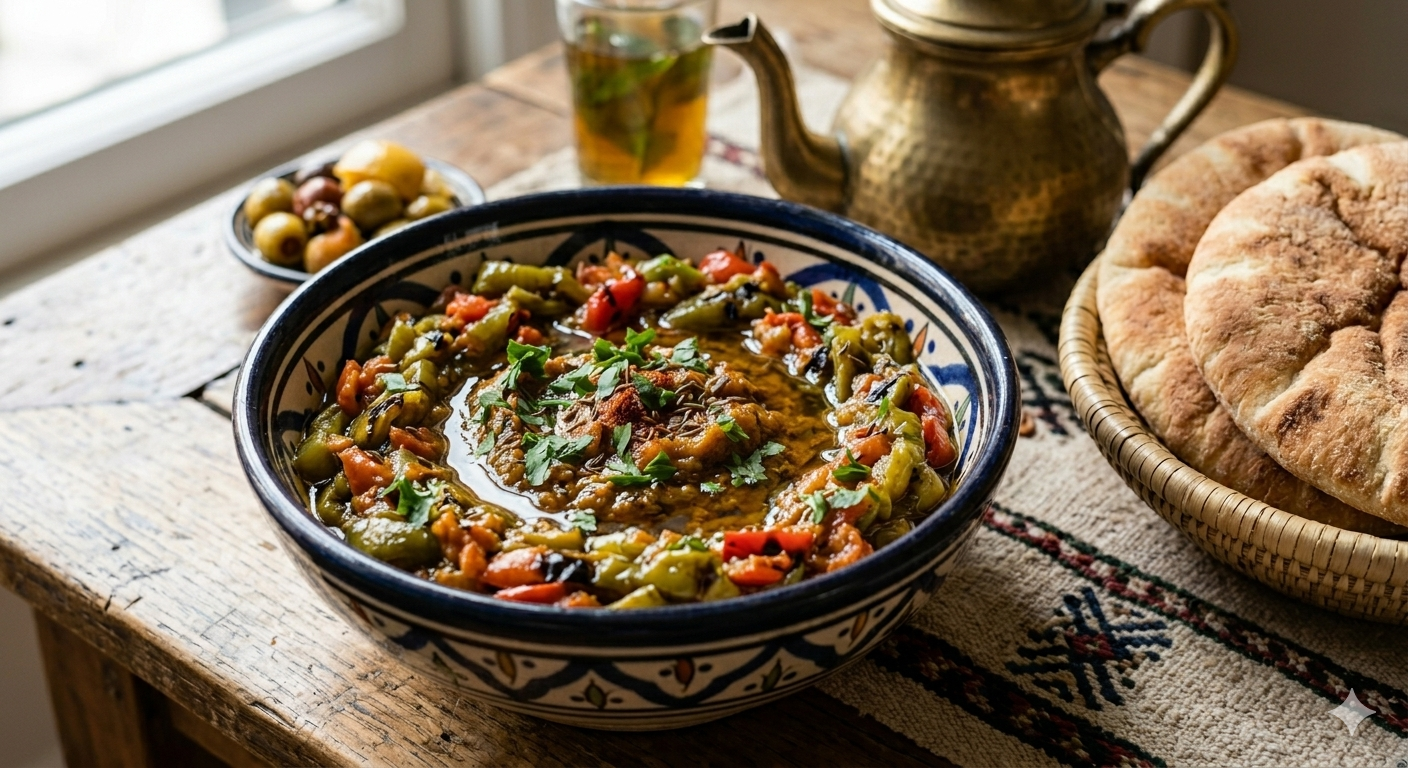 Felfla : salade de poivrons grillés